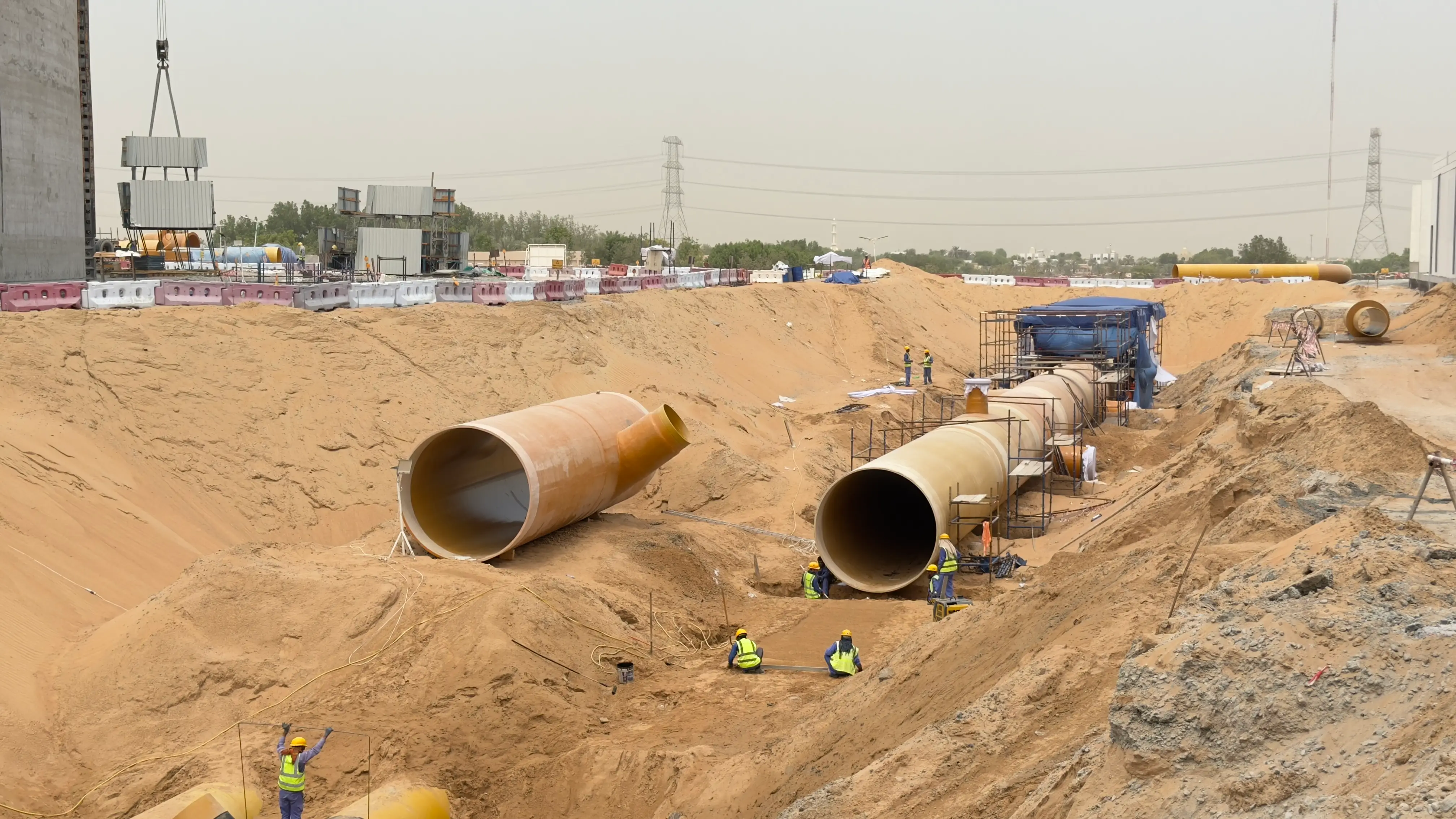 Al Badr Contracting & Civil Construction — active project site in the UAE