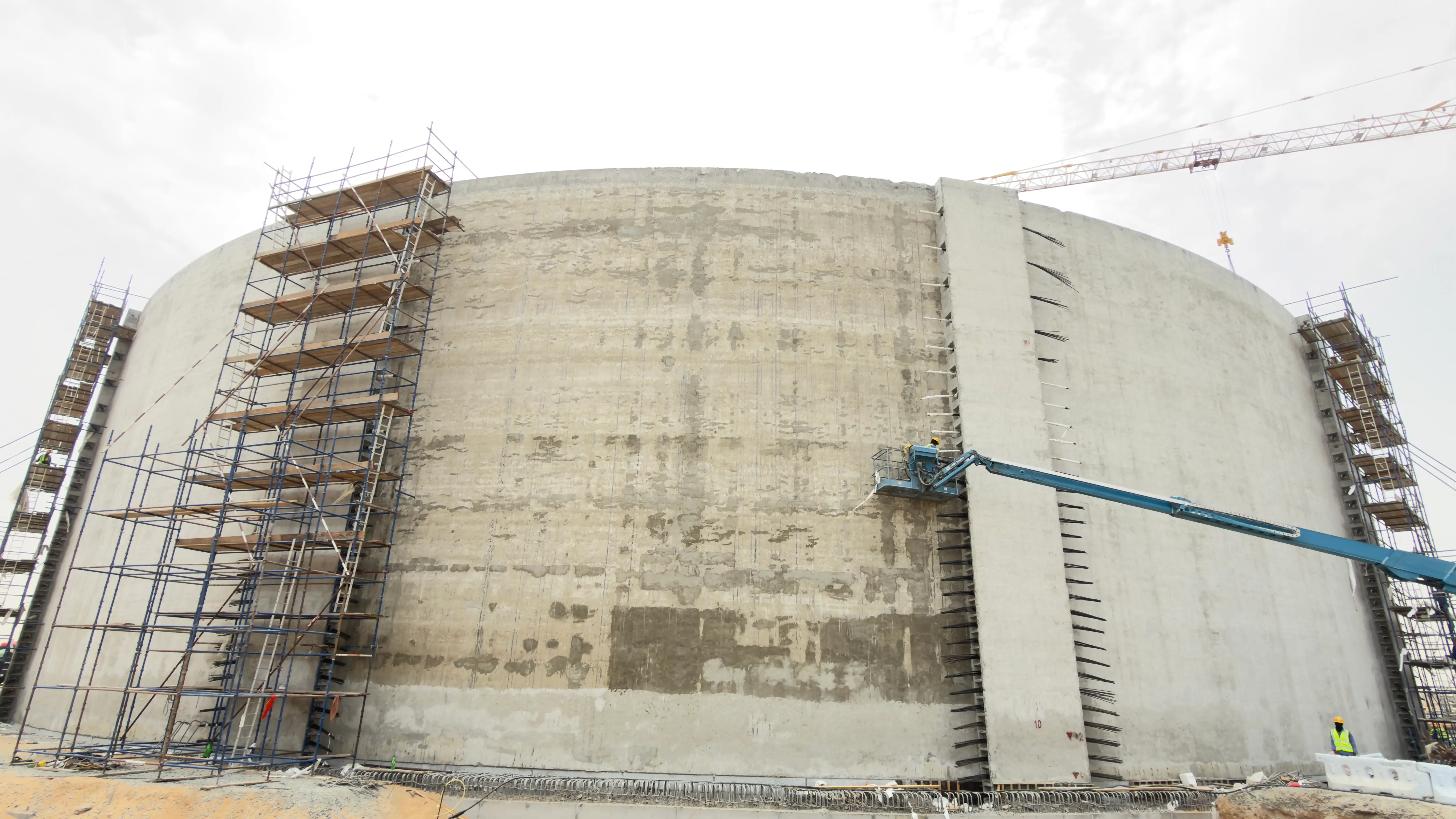 Al Badr Contracting & Civil Construction — active project site in the UAE