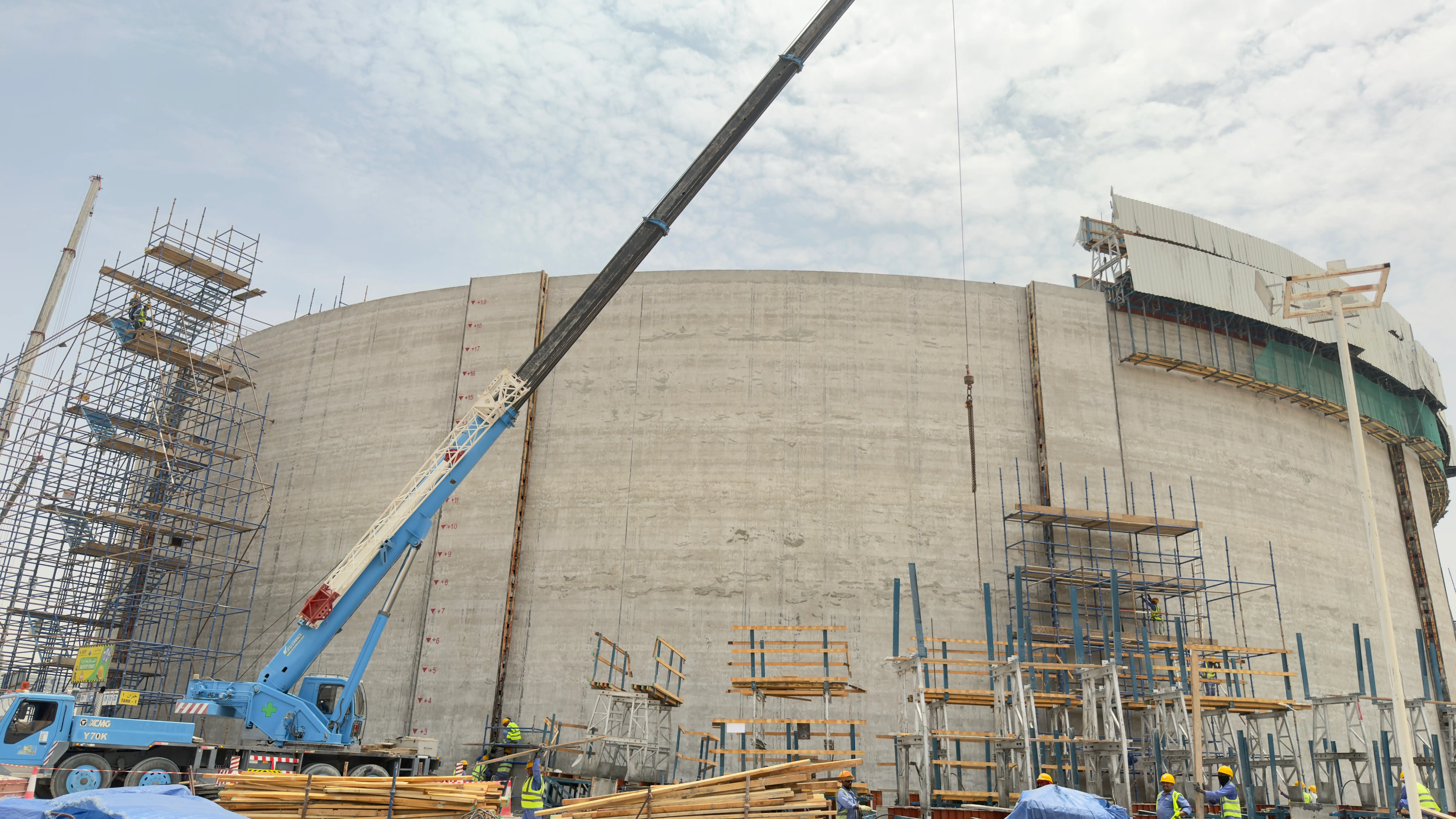 Al Badr Contracting & Civil Construction — active project site in the UAE