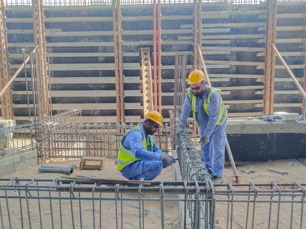 Al Badr Contracting & Civil Construction — active project site in the UAE