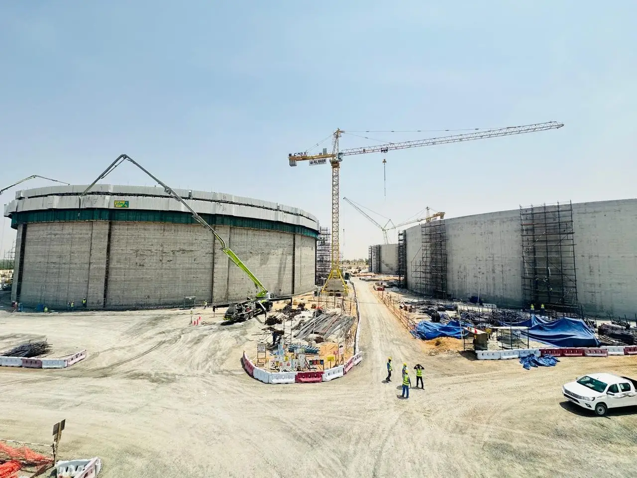 Al Badr Contracting & Civil Construction — active project site in the UAE