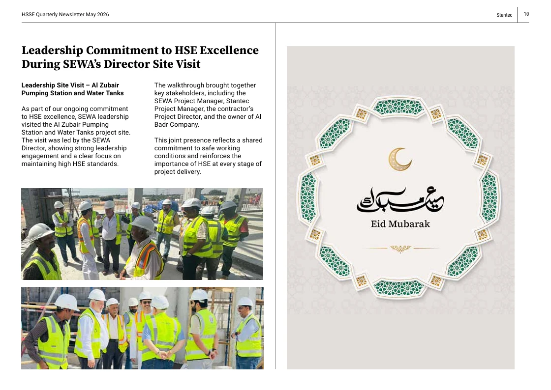 HSSE Quarterly Newsletter - Leadership Site Visit Walkthrough